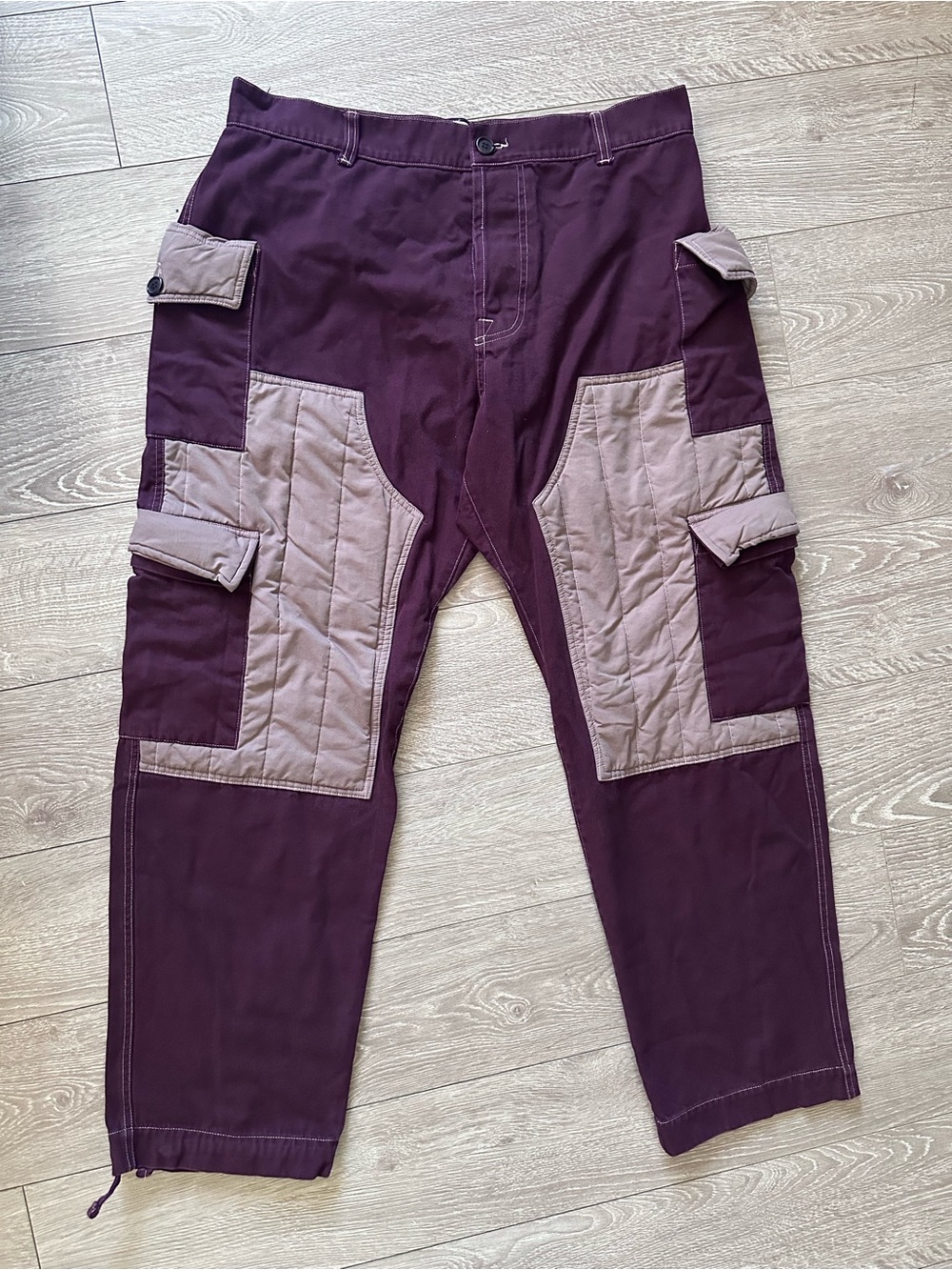 BTFL Studio Double Cargo Pants Plum Colorway